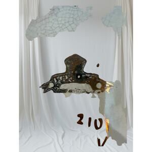 Vintage Art Deco Baby Blue Porcelain Teapot Gold Gilt Ribbed Lid Handle